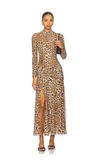 Bardot Lea Printed Mesh Midi Dress | Thumbnail 1