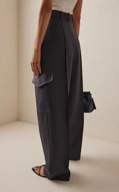 RÙADH Russel Wool-Twill Wide-Leg Cargo Pants | Thumbnail 4