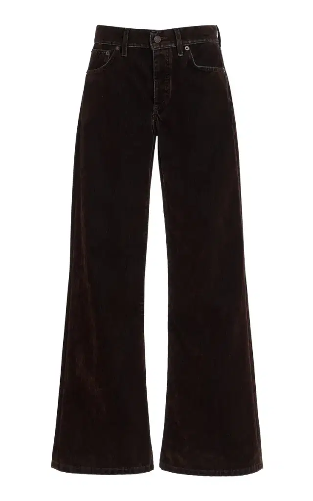 Jeanerica Kyoto Corduroy Low-Rise Flared-Leg Jeans