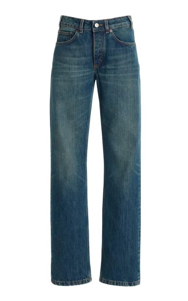 Sisli Mid-Rise Straight-Leg Jeans