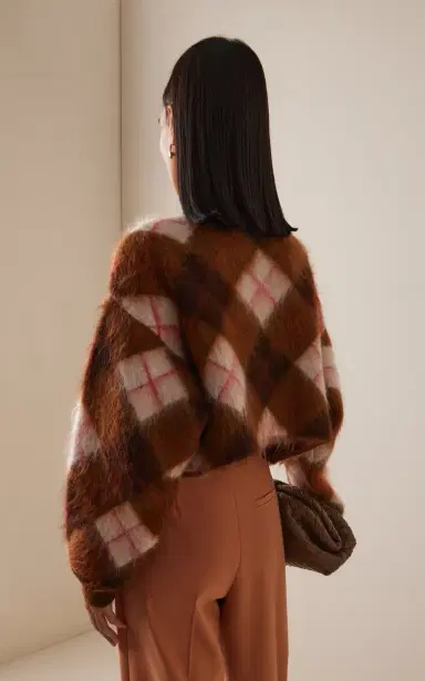 RÙADH The Blane Checked Wool Cardigan | Thumbnail 5
