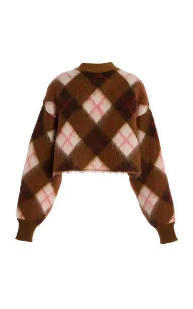 RÙADH The Blane Checked Wool Cardigan | Thumbnail 6