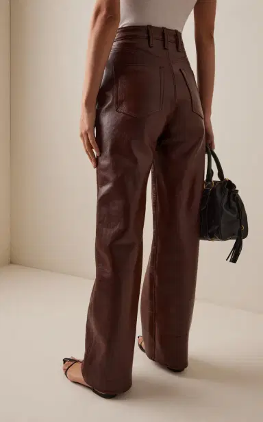 RÙADH The Quinn High-Rise Leather Pants | Thumbnail 4 RÙADH The Quinn High-Rise Leather Pants | Thumbnail 4