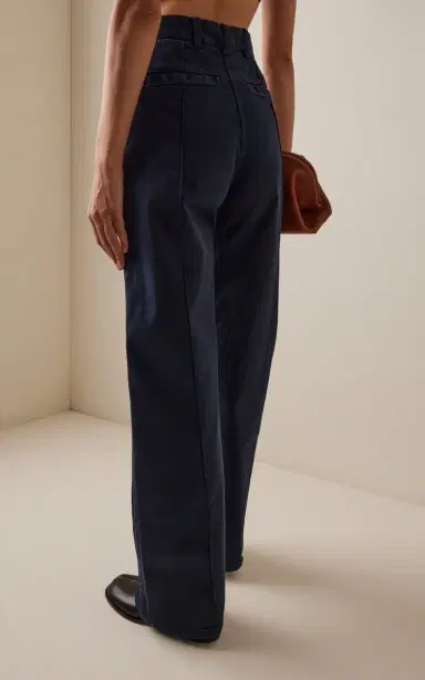 RÙADH The Odette High-Rise Cotton-Sateen Pants | Thumbnail 4