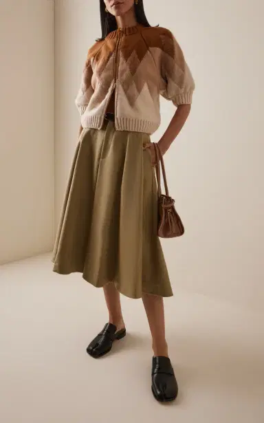 RÙADH The Innes Puff-Sleeve Jacquard Wool Top | Thumbnail 3 RÙADH The Innes Puff-Sleeve Jacquard Wool Top | Thumbnail 3