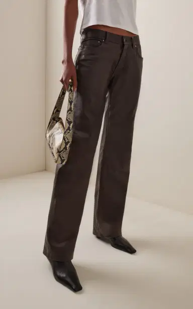 EB Denim Low Rise Baggy Leather Pants | Thumbnail 3 EB Denim Low Rise Baggy Leather Pants | Thumbnail 3