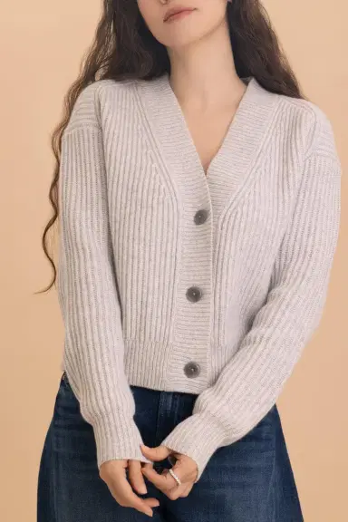 TWP Button Front Cropped Cardigan | Thumbnail 2