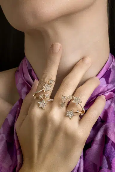 STEFERE Diamond Star Multifinger Ring | Thumbnail 4