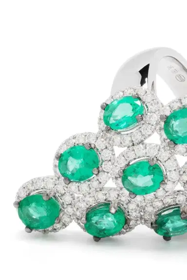 STEFERE Emerald Diamond Ring | Thumbnail 5
