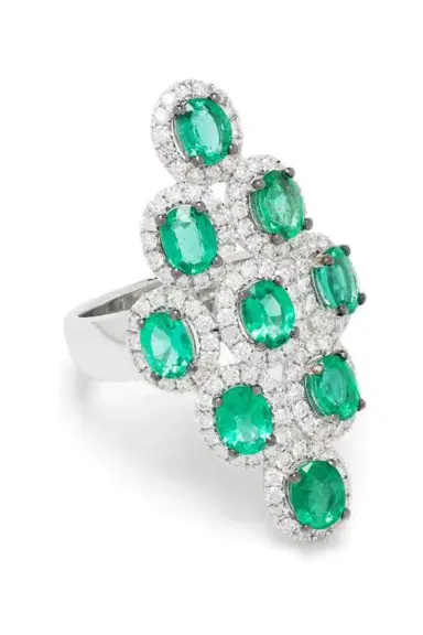 STEFERE Emerald Diamond Ring | Thumbnail 6