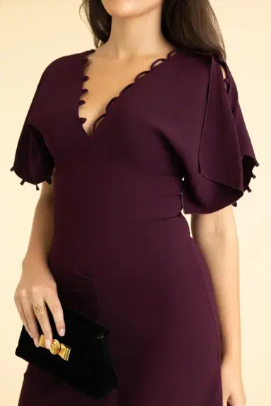 Victoria Beckham Rouleaux Detail Dress | Thumbnail 3