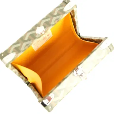 goyard Goyard Goyardine Canvas Khaki Minaudière Trunk Bag Palladium Hardware | Thumbnail 13 goyard Goyard Goyardine Canvas Khaki Minaudière Trunk Bag Palladium Hardware | Thumbnail 13