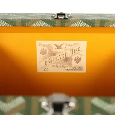 goyard Goyard Goyardine Canvas Khaki Minaudière Trunk Bag Palladium Hardware | Thumbnail 14 goyard Goyard Goyardine Canvas Khaki Minaudière Trunk Bag Palladium Hardware | Thumbnail 14