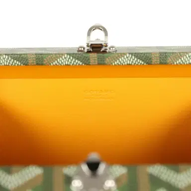 goyard Goyard Goyardine Canvas Khaki Minaudière Trunk Bag Palladium Hardware | Thumbnail 15 goyard Goyard Goyardine Canvas Khaki Minaudière Trunk Bag Palladium Hardware | Thumbnail 15
