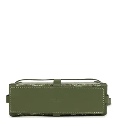 goyard Goyard Goyardine Canvas Khaki Minaudière Trunk Bag Palladium Hardware | Thumbnail 5 goyard Goyard Goyardine Canvas Khaki Minaudière Trunk Bag Palladium Hardware | Thumbnail 5