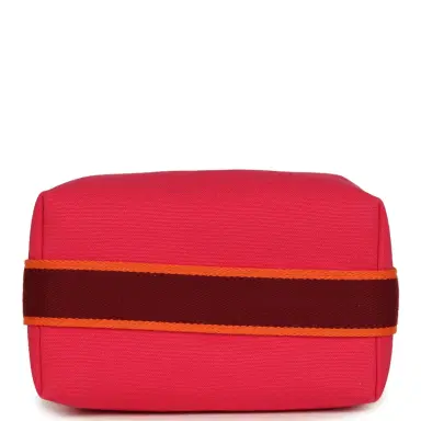 HERMÈS Hermes Bride A Brac Carre Case PM Hibiscus Canvas Palladium Hardware | Thumbnail 6 HERMÈS Hermes Bride A Brac Carre Case PM Hibiscus Canvas Palladium Hardware | Thumbnail 6
