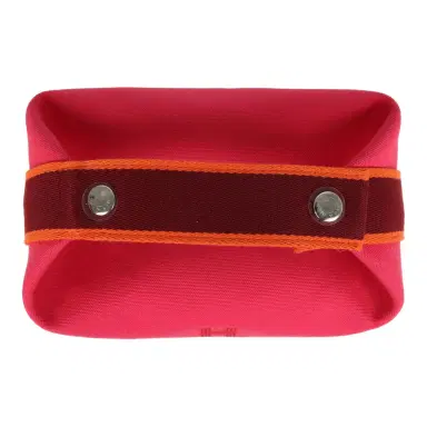 HERMÈS Hermes Bride A Brac Carre Case PM Hibiscus Canvas Palladium Hardware | Thumbnail 7 HERMÈS Hermes Bride A Brac Carre Case PM Hibiscus Canvas Palladium Hardware | Thumbnail 7