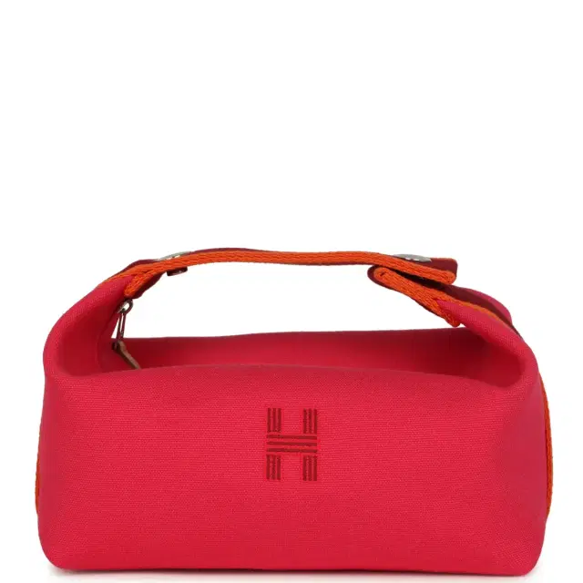 hermes Hermes Bride A Brac Carre Case PM Hibiscus Canvas Palladium Hardware