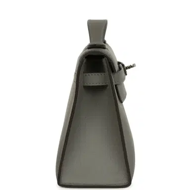 HERMÈS Pre-owned Hermes Kelly Pochette Gris Meyer Swift Paladium Hardware | Thumbnail 3 HERMÈS Pre-owned Hermes Kelly Pochette Gris Meyer Swift Paladium Hardware | Thumbnail 3