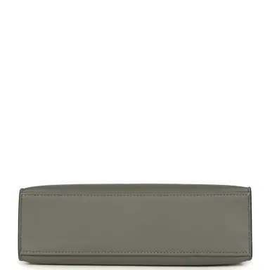HERMÈS Pre-owned Hermes Kelly Pochette Gris Meyer Swift Paladium Hardware | Thumbnail 6 HERMÈS Pre-owned Hermes Kelly Pochette Gris Meyer Swift Paladium Hardware | Thumbnail 6