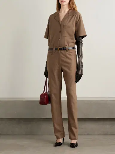 Khaite Callum Brushed-wool Straight-leg Pants | Thumbnail 2