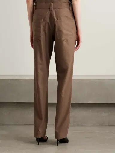 Khaite Callum Brushed-wool Straight-leg Pants | Thumbnail 4