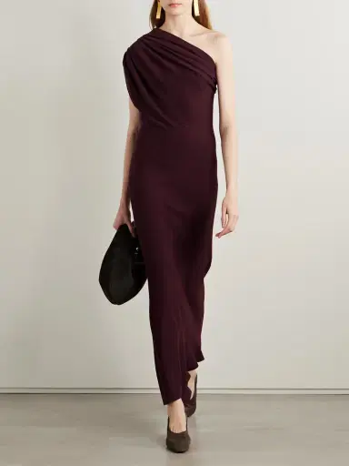 Khaite Coast One-shoulder Wool-blend Maxi Dress | Thumbnail 2