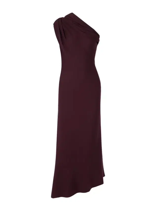 Coast One-shoulder Wool-blend Maxi Dress
