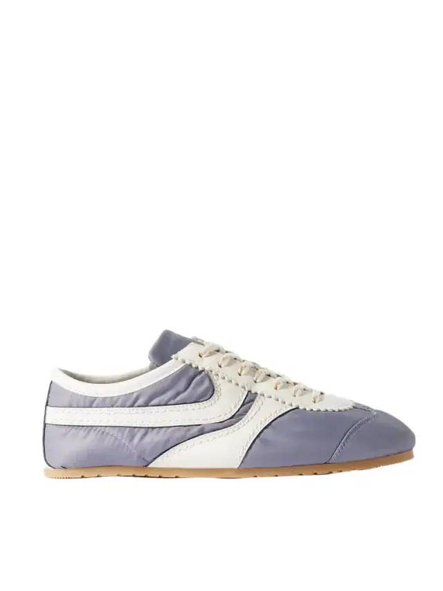 Leather-trimmed Shell Sneakers