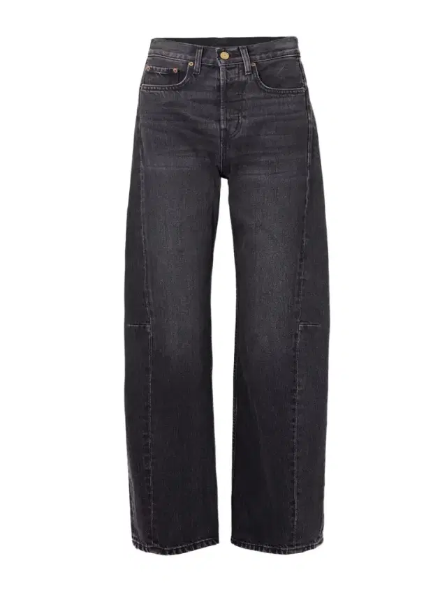 B SIDES Slim Lasso Cropped Mid-rise Wide-leg Jeans