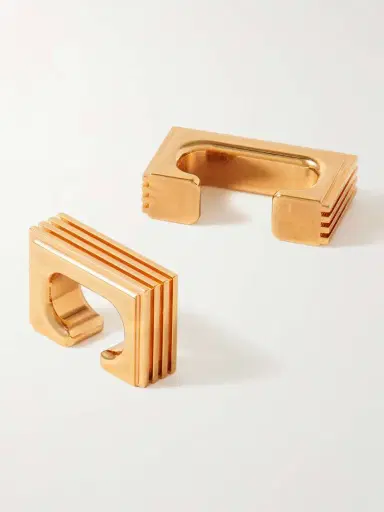 Khaite Empire Set Of Two Gold-plated Ear Cuffs | Thumbnail 3