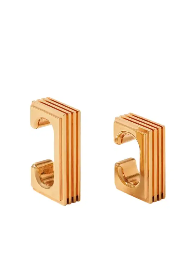 Empire Set Of Two Gold-plated Ear Cuffs