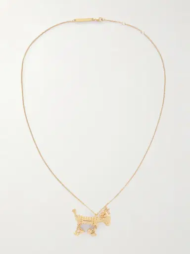 Loewe Sausage Dog Gold-tone Necklace | Thumbnail 4