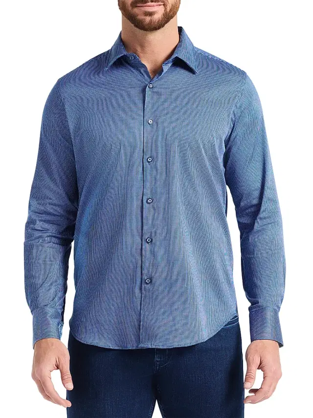 Men's Cortland Button-Front Shirt - Navy