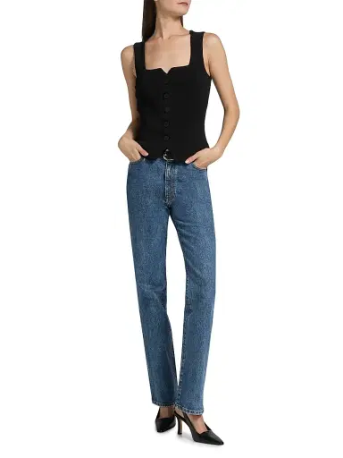 Staud Women's Marisa Vest Top - Black - Size XL | Thumbnail 2