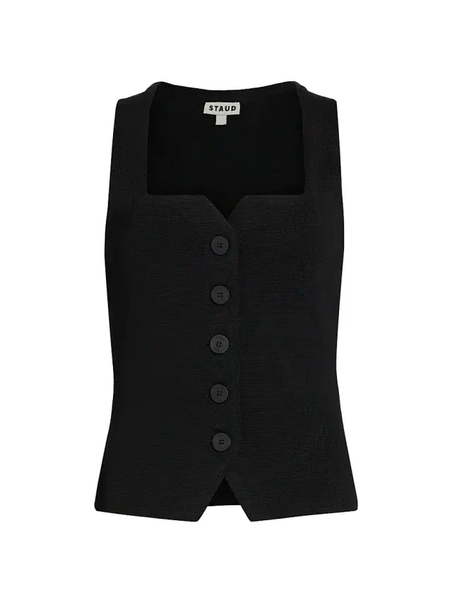 Women's Marisa Vest Top - Black