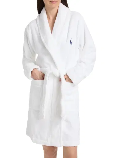 Polo Ralph Lauren Women's Iconic Bear Short Printed Robe | Thumbnail 3 Polo Ralph Lauren Women's Iconic Bear Short Printed Robe | Thumbnail 3