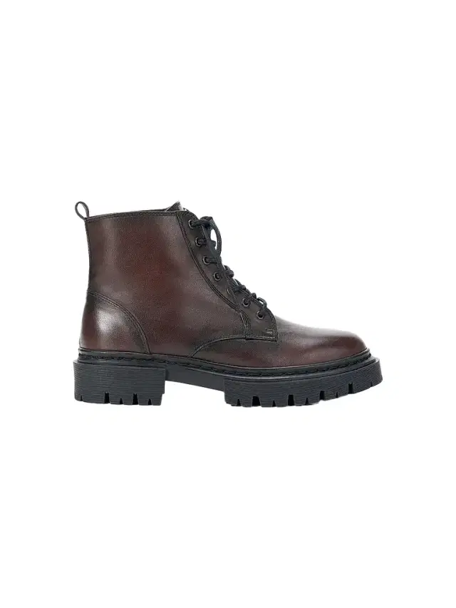 Staud Women's Henry Leather Combat Boots - Espresso