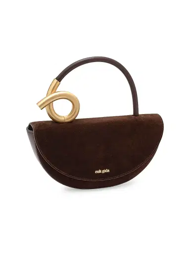 Cult Gaia Women's Azariah Suede Top Handle Bag - Camel | Thumbnail 2