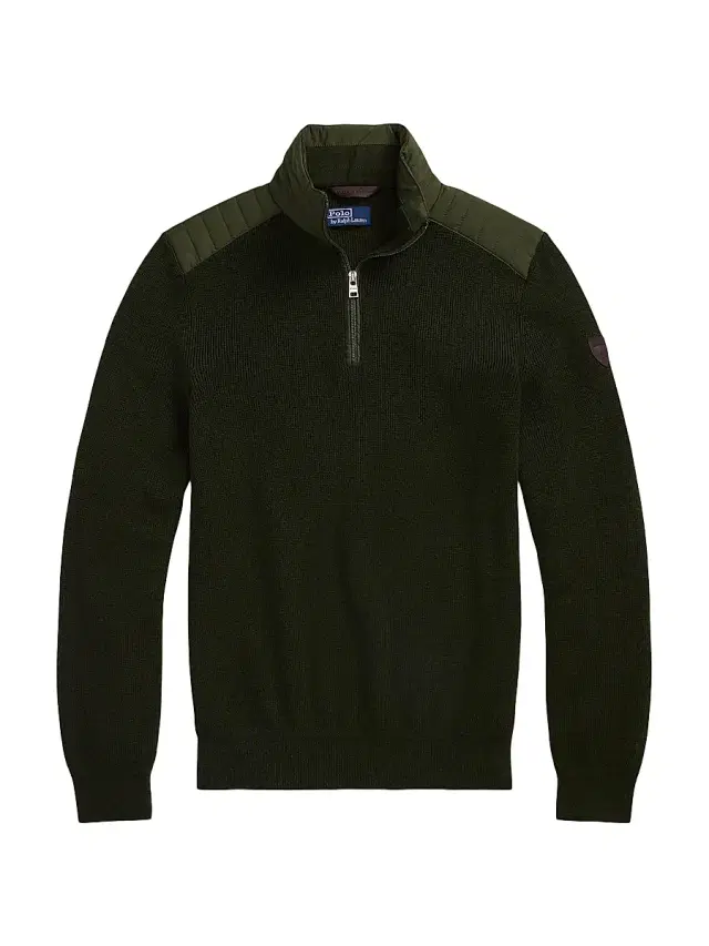 Polo Ralph Lauren Men's Merino Wool Quarter-Zip Sweater - Olive Combo