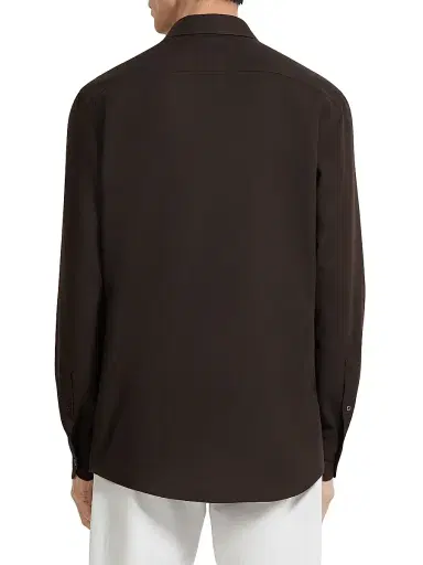 Zegna Men's Cashco Shirt | Thumbnail 4 Zegna Men's Cashco Shirt | Thumbnail 4