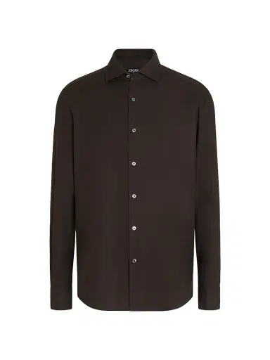 Zegna Men's Cashco Shirt | Thumbnail 1 Zegna Men's Cashco Shirt | Thumbnail 1