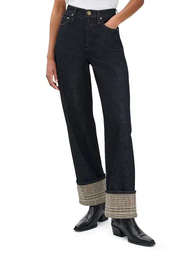 rag & bone Women's Shea High-Rise Cuffed Ankle Jeans - Twilight Combo | Thumbnail 4