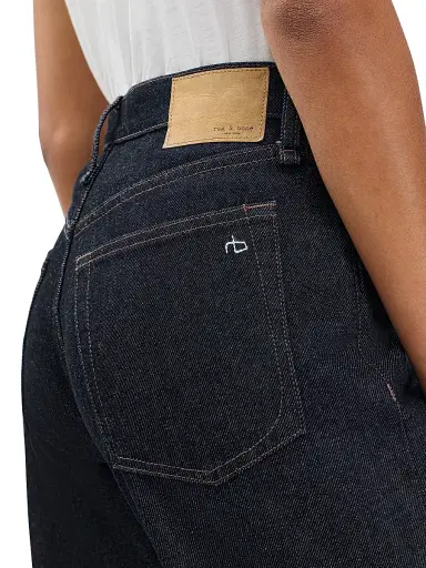 rag & bone Women's Shea High-Rise Cuffed Ankle Jeans - Twilight Combo | Thumbnail 6