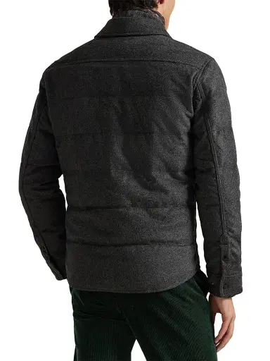 Polo Ralph Lauren Men's Quilted Wool-Blend Down Jacket | Thumbnail 5