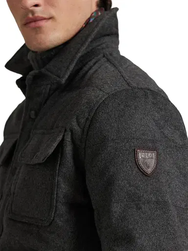 Polo Ralph Lauren Men's Quilted Wool-Blend Down Jacket | Thumbnail 7