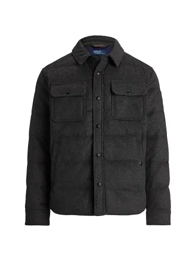 Polo Ralph Lauren Men's Quilted Wool-Blend Down Jacket | Thumbnail 1