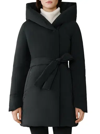 Soia & Kyo Women's Adelaide Self-Tie Coat - Black - Size XL | Thumbnail 3 Soia & Kyo Women's Adelaide Self-Tie Coat - Black - Size XL | Thumbnail 3