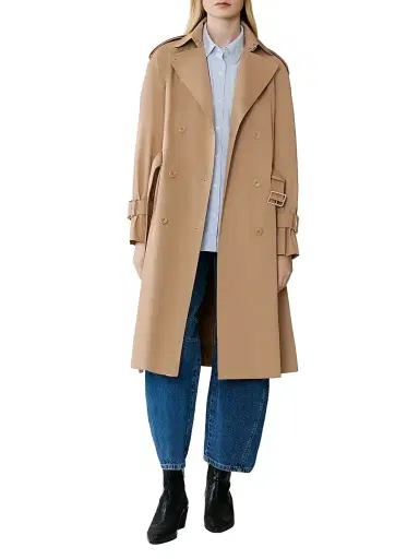 Soia & Kyo Women's Becky Relaxed-Fit Double-Breasted Coat - Teak - Size Medium | Thumbnail 1 Soia & Kyo Women's Becky Relaxed-Fit Double-Breasted Coat - Teak - Size Medium | Thumbnail 1