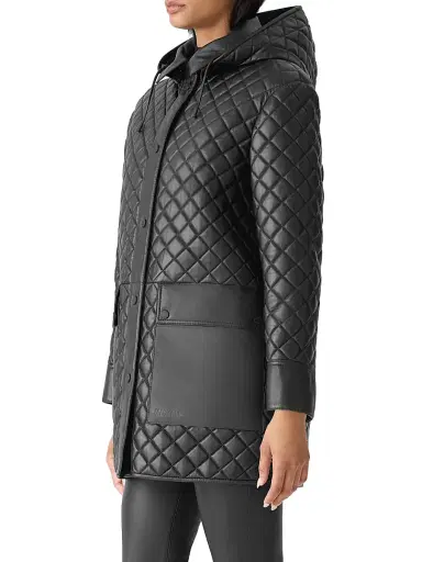 Mackage Women's Litzy Quilted Leather Coat - Black - Size XL | Thumbnail 4 Mackage Women's Litzy Quilted Leather Coat - Black - Size XL | Thumbnail 4
